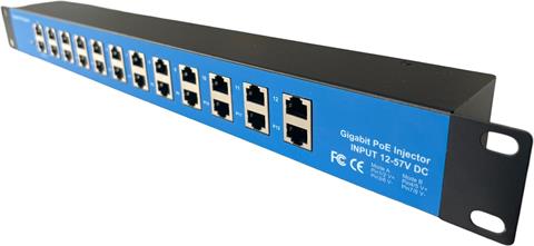 12-port pasívny gigabit PoE panel, 19" kovový