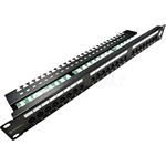 DATAWAY Patch panel 19" 24x RJ45, CAT5E, UTP s vyväzovacou lištou