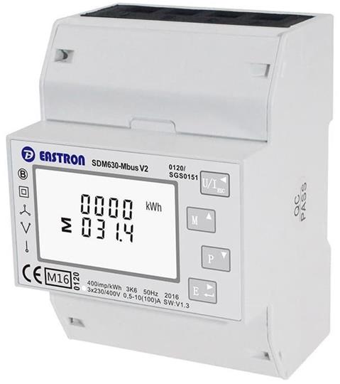 Eastron SDM630-Modbus V2, Elektromer trojfázový, DIN, MODBUS