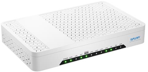 HALNY HL-4BX3V-F, GPON ONT, AX3000, 1x 2.5GLAN, 4x GLAN, 1x FXS