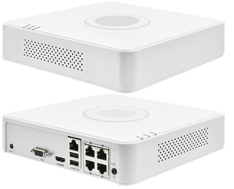 HIKVISION DS-7104NI-Q1/4P(D), videozáznamník, NVR, 4x IP (4x PoE), 4MP, H.265+