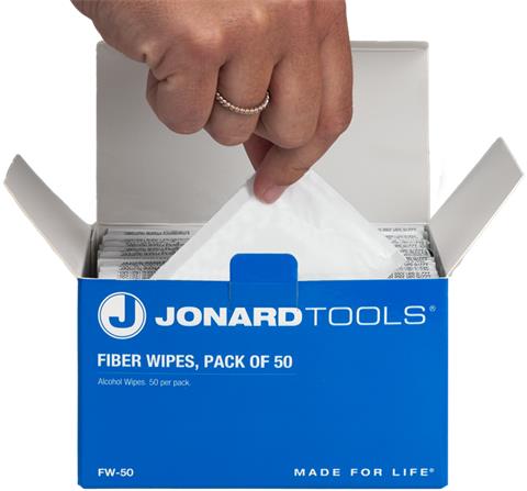 Jonard FW-50 (50-PACK), Čistiace vlhčené utierky