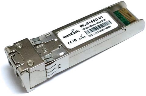 MaxLink 10G SFP+ optický modul, MM, 850nm, 300m, 2x LC konektor, DDM