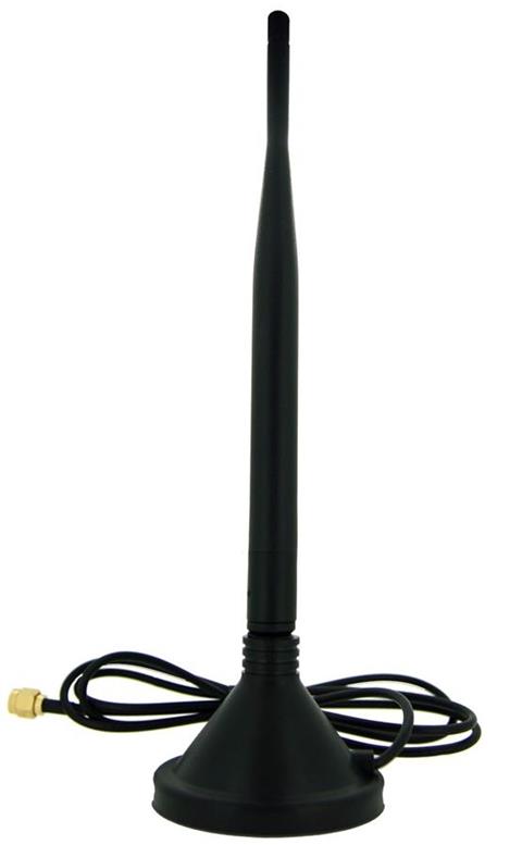 MaxLink anténa dipol všesmerová, 5dBi 2,4GHz, 1m RG174, magnet, RSMA