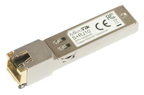 MikroTik S+RJ10, SFP+ 10/100/1000M/2.5G/5G/10G Metalický RJ45 modul