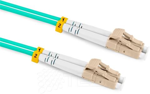 Optický patchcord LC/PC - LC/PC 10m duplex, MM, 50/125, OM3