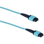 Optický patchcord MPOupc/MPOupc, female, MM, OM3, 12-vlákno, Typ B, 1m