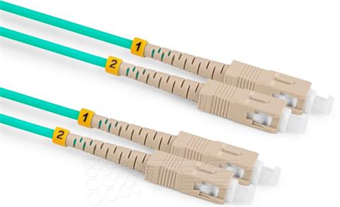 Optický patchcord MPOupc/MPOupc, female, MM, OM4, 12-vlákno, Typ B, 2m