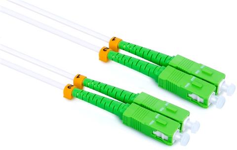 Optický patchcord SC/APC - SC/APC 0,5m, duplex, SM, G657A2