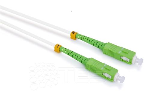 Optický patchcord SC/APC - SC/APC 0,5m simplex, SM, G657A2