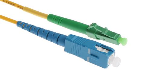 Optický patchcord SC/PC - LC/APC 2m simplex, SM, G657A2