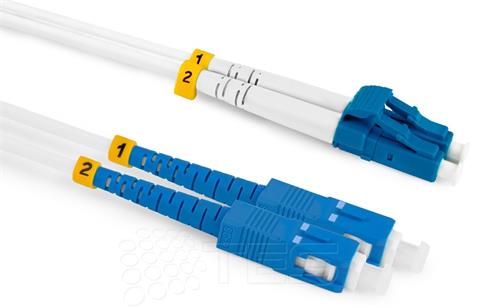 Optický patchcord SC/PC - LC/PC 0,5m duplex, SM, G657A2