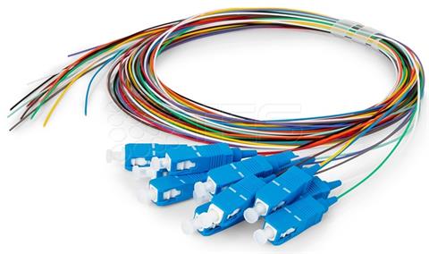 Optický pigtail set SC/PC, SM G657A2, 2m (12 colours 0,9/0,25mm) (Box)