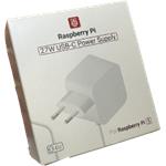 Raspberry Pi 5, 27W USB-C napájací zdroj, EU, biely