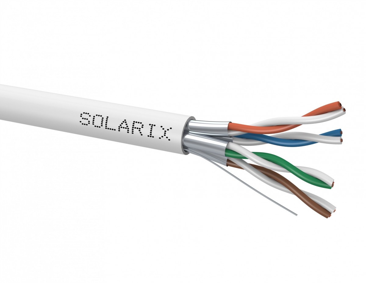 SOLARIX, SXKD-6A-STP-LSOH, Kábel CAT6A, FTP, LSOH, 500MHz, AWG23, 0 ...