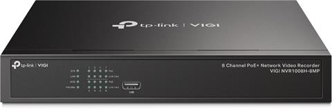 TP-LINK VIGI NVR1008H-8MP, NVR, 8 kanálov, 8x PoE 113W