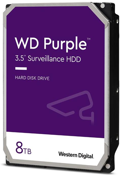 WD, HDD 8TB Purple 3,5", SATAIII, 5400 RPM, 128MB